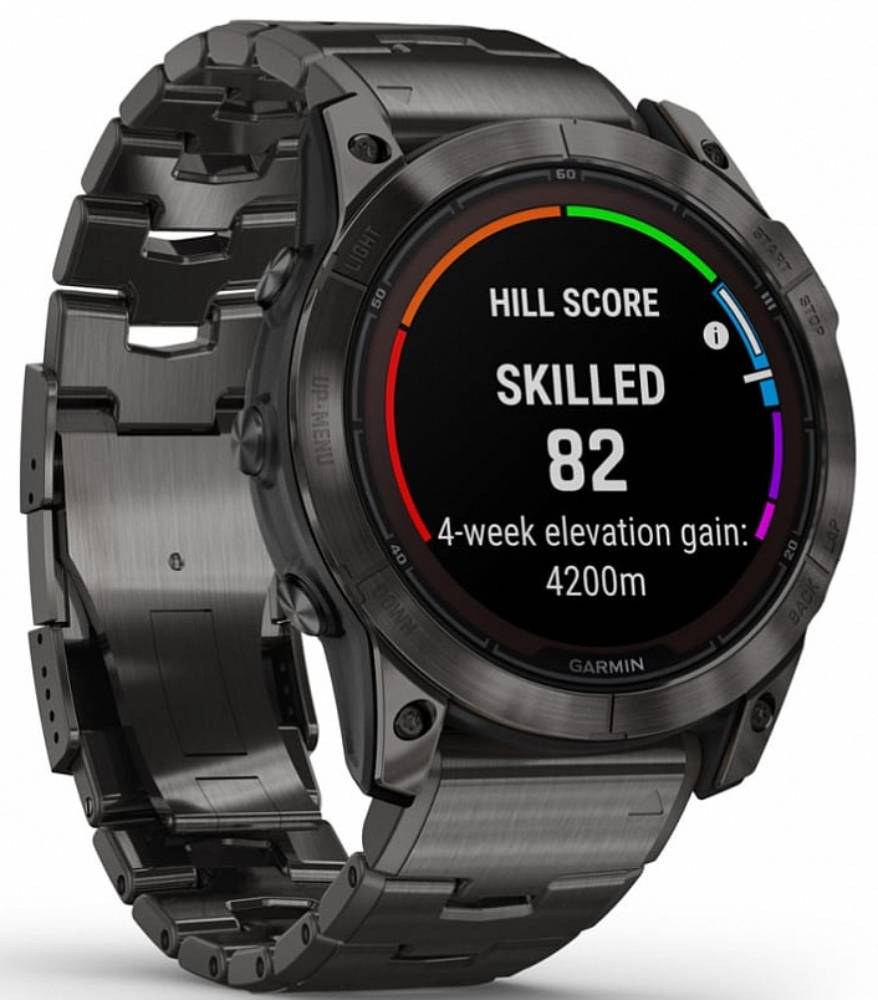 Garmin Fenix 7X Pro Sapphire Solar Edition Угольно-серые с титановым браслетом