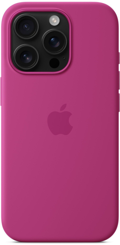 Чехол Apple для iPhone 16 Pro Silicone MagSafe, фуксия