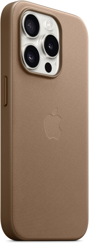 Чехол Apple MagSafe FineWoven для iPhone 15 Pro, серо-коричневый