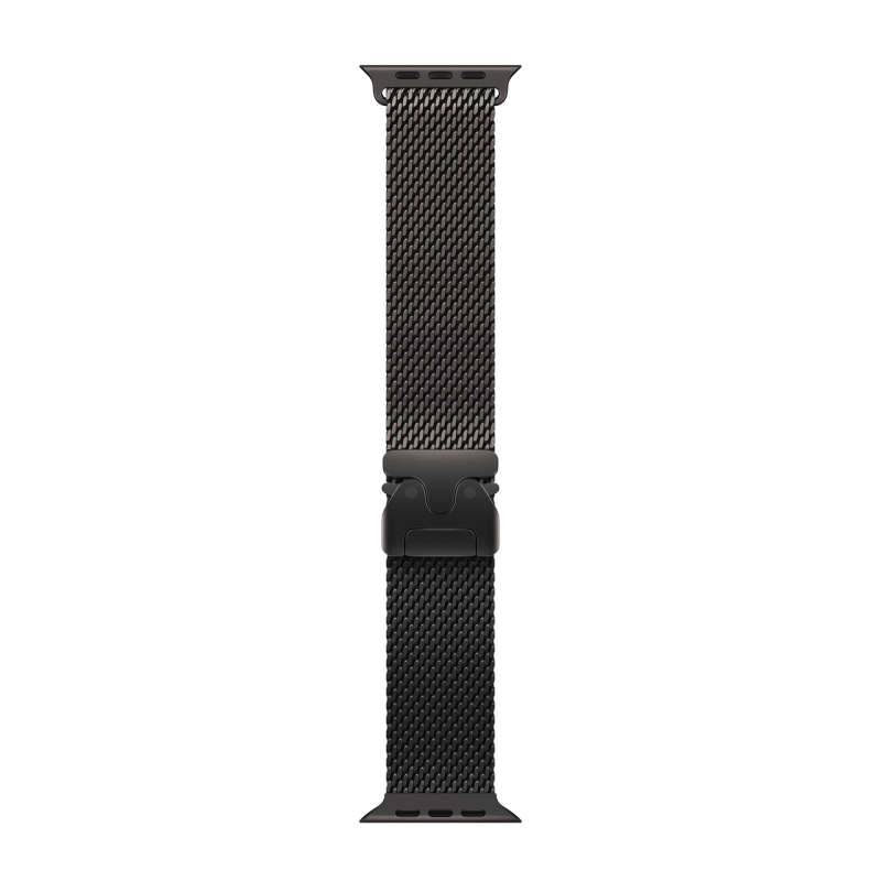Apple Watch Ultra 2 (2024) GPS+Cellular 49mm (MX5U3), Black Titanium, Titanium Milanese Loop Black, размер M