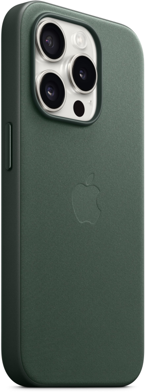 Чехол Apple MagSafe FineWoven для iPhone 15 Pro, зеленый