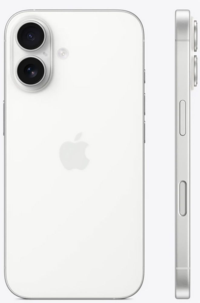 Apple iPhone 16 Plus 128Gb White (1sim + eSim) (Без RuStore)