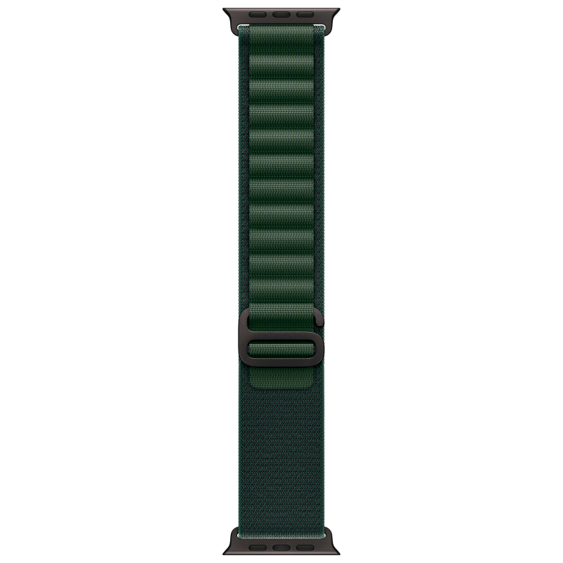 Apple Watch Ultra 2 GPS + Cellular, 49 мм, корпус из черного титана, ремешок Alpine зеленого цвета, размер M (MX4R3)