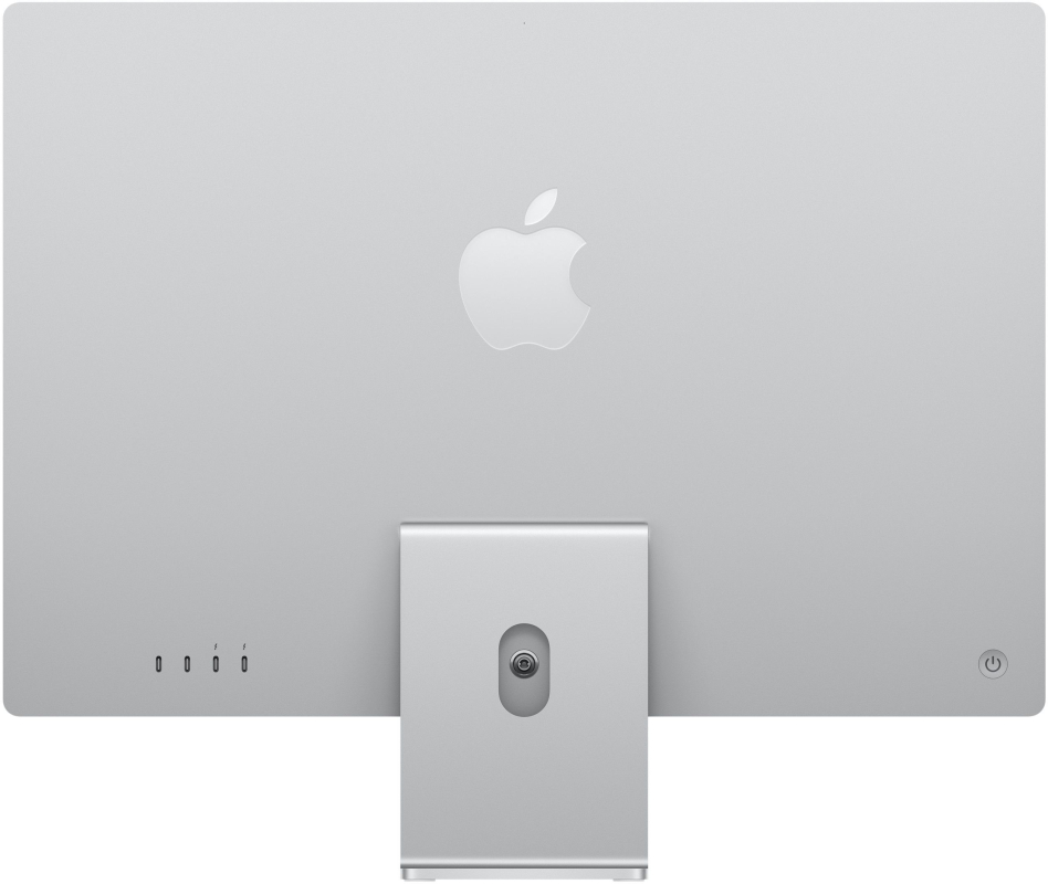 Apple iMac 24" Retina 4,5K, M3 (8C CPU, 10C GPU, 2023), 8 ГБ, 512 ГБ SSD, серебристый