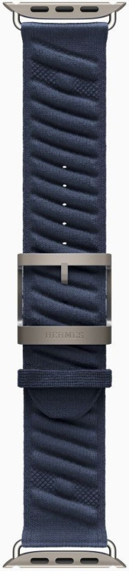 Apple Watch Ultra 2 Hermes GPS + Cellular, 49 мм, титановый корпус, тканевый ремешок синего цвета