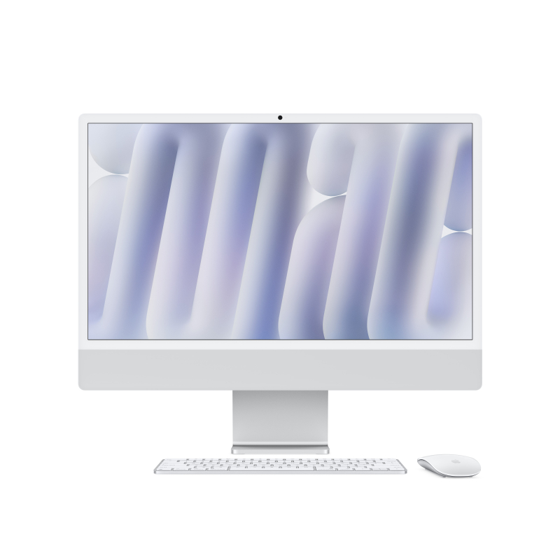 Apple iMac 24" Retina 4,5K (M4 10C CPU, 10C GPU, 2024), 16 ГБ, 256 ГБ SSD, серебристый