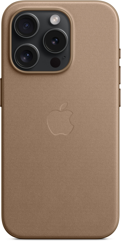 Чехол Apple MagSafe FineWoven для iPhone 15 Pro, серо-коричневый