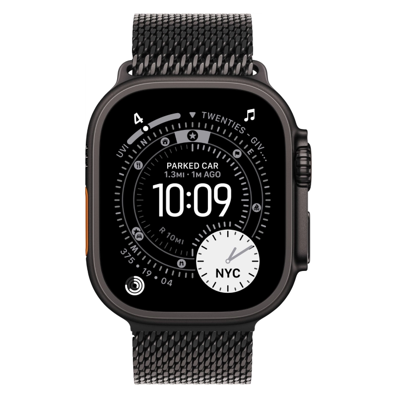Apple Watch Ultra 3 49mm GPS + Cellular Black Titanium Case Black Titanium Milanese Loop, размер M (MF1Q4)