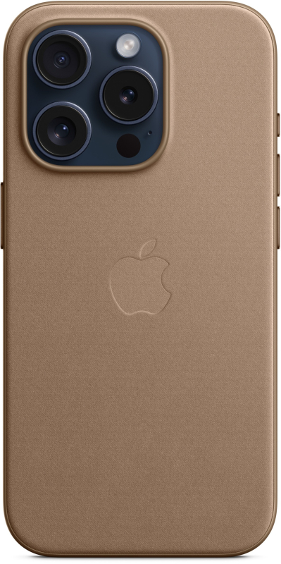 Чехол Apple MagSafe FineWoven для iPhone 15 Pro, серо-коричневый