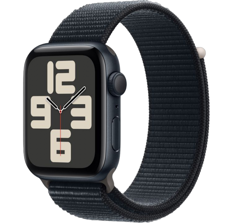 Apple Watch Series SE 2024 40mm Midnight Aluminum Case with Midnight Sport Loop