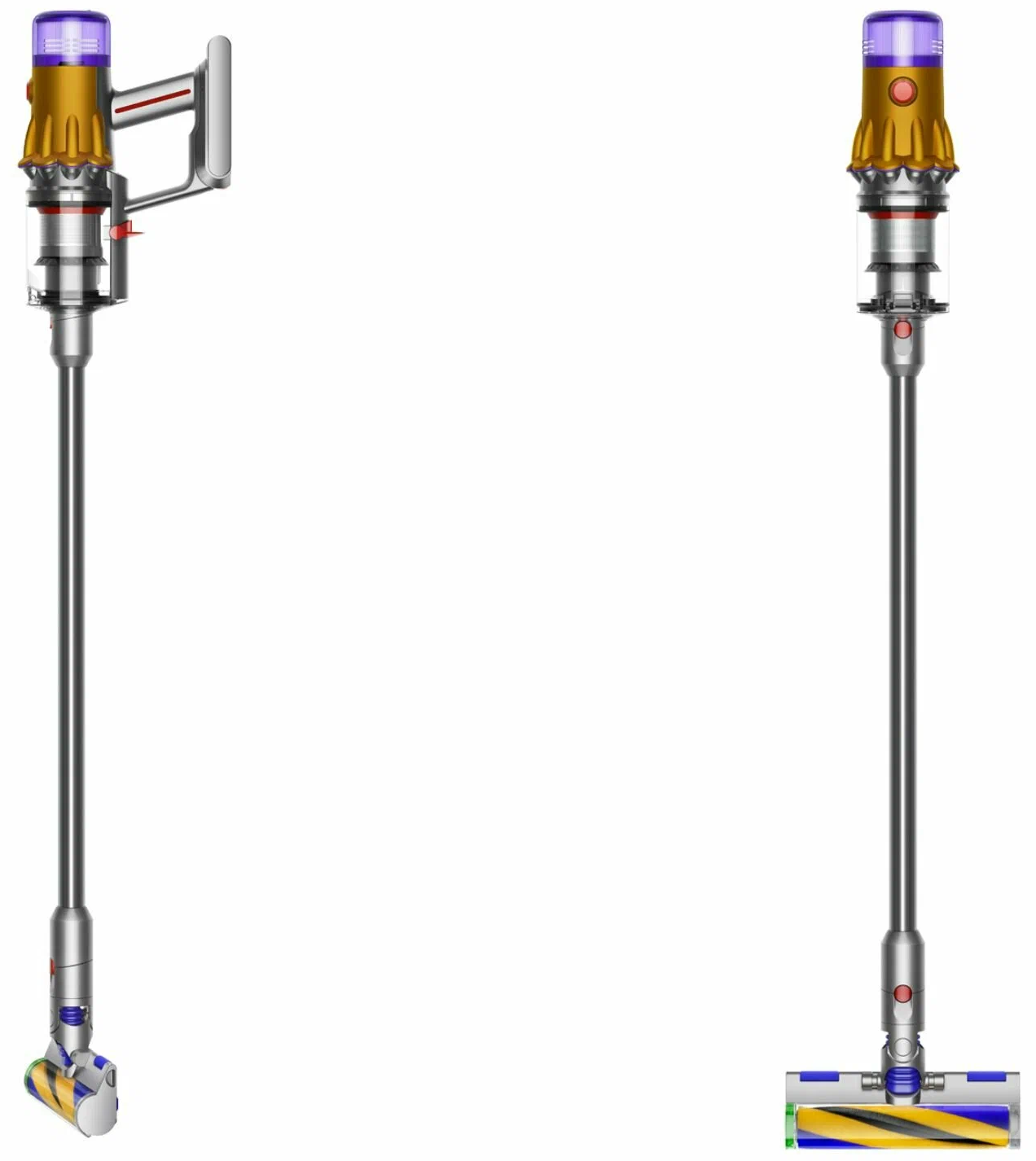Беспроводной пылесос Dyson V12 Detect Slim Absolute, Yellow/Nickel (SV46)