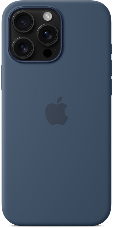 Чехол Apple для iPhone 16 Pro Max Silicone with MagSafe, «синий деним»