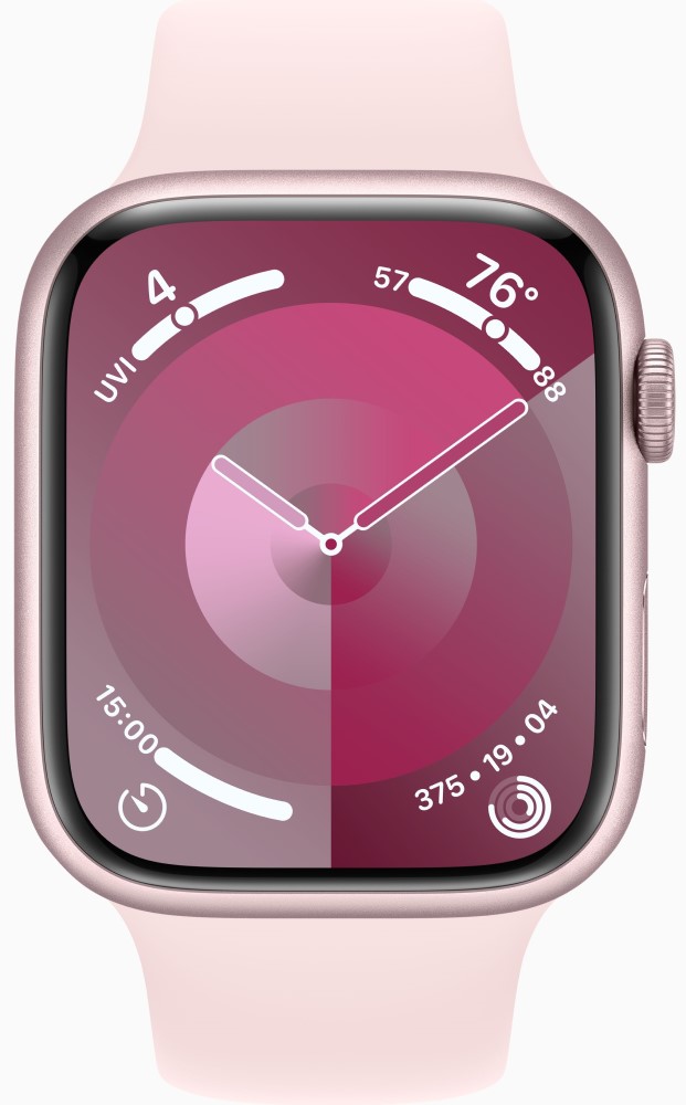 Apple Watch Series 9 GPS 45мм корпус из алюминия Розовые + ремешок Sport Band Розовый