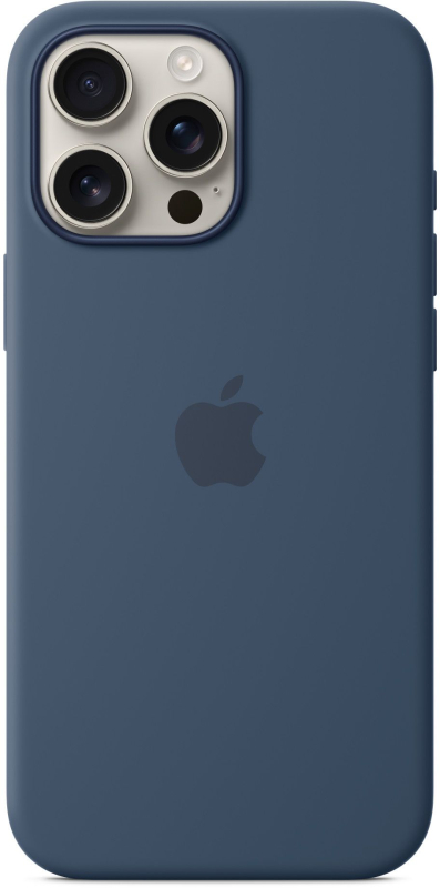 Чехол Apple для iPhone 16 Pro Max Silicone with MagSafe, «синий деним»