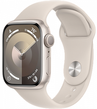 Apple Watch Series 9 GPS 45мм корпус из алюминия Сияющая звезда + ремешок Sport Band Сияющая звезда